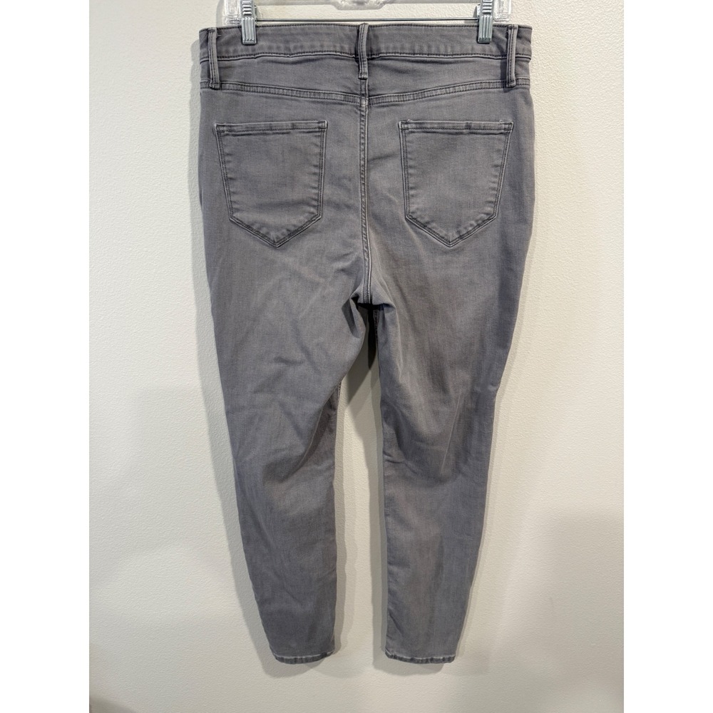 Simply Vera Vera Wang High‎ Rise Skinny Jeans Gray Wash Women's Size 12 - Picture 7 of 10